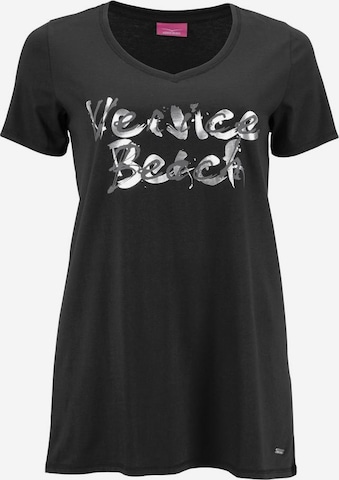 VENICE BEACH Longshirt in Schwarz: predná strana