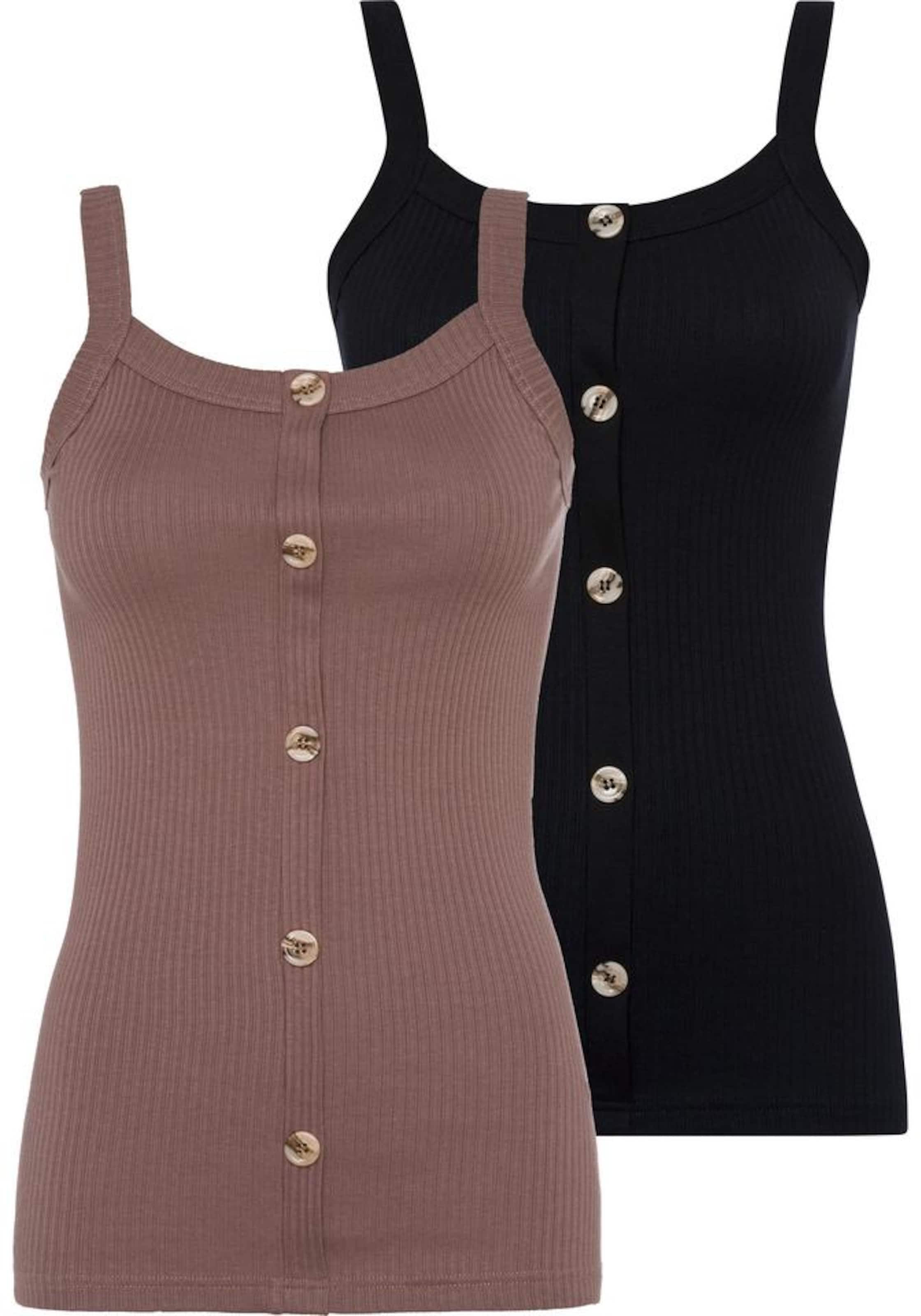 LASCANA Topp, värv hall: eest vaates