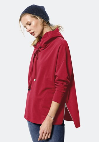 DAY.LIKE Sweatshirt mit Kapuze in Rot: predná strana