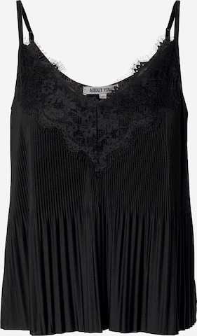 ABOUT YOU Top 'Bettina' in Schwarz: front