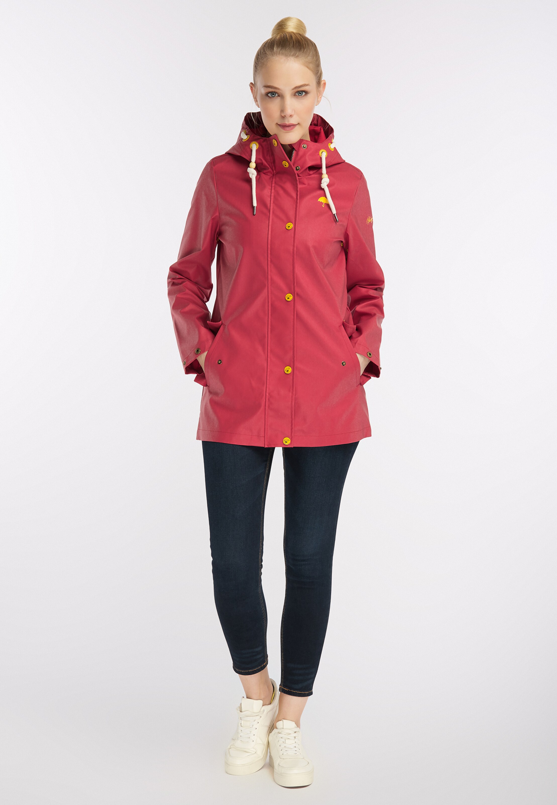 Schmuddelwedda - Tussenjas in de kleur Rood