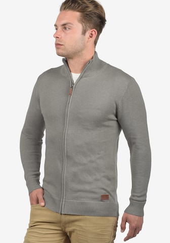 BLEND Knit Cardigan 'Norman' in Grey: front