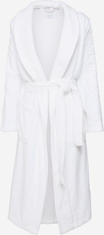Calvin Klein Underwear Dlouhý župan 'Robe' – bílá: přední strana