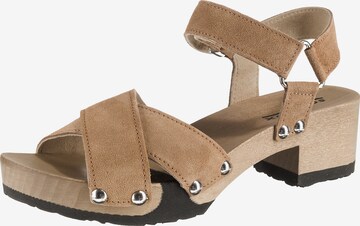 SOFTCLOX Sandals 'Palma' in Brown: front