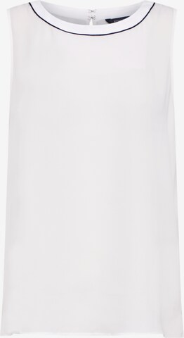 Banana Republic Top 'SL PIPED TRIM CREW TOP' in Wit: voorkant