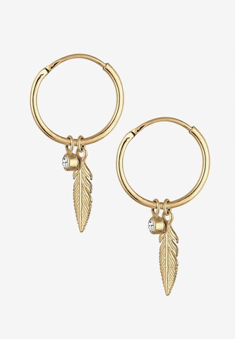 ELLI Earrings 'Feder' in Gold