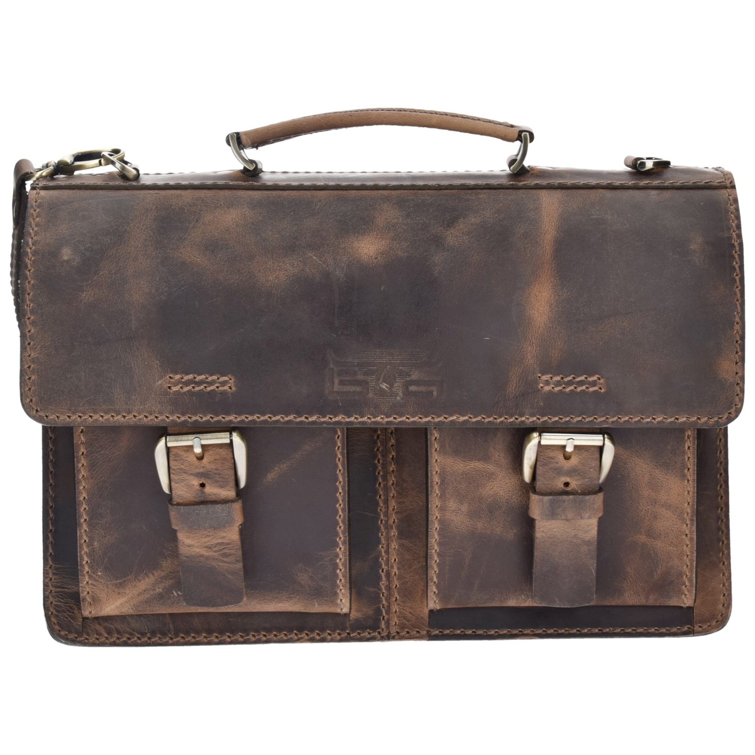 Borsa portadocumenti di MIKA in marrone: frontale