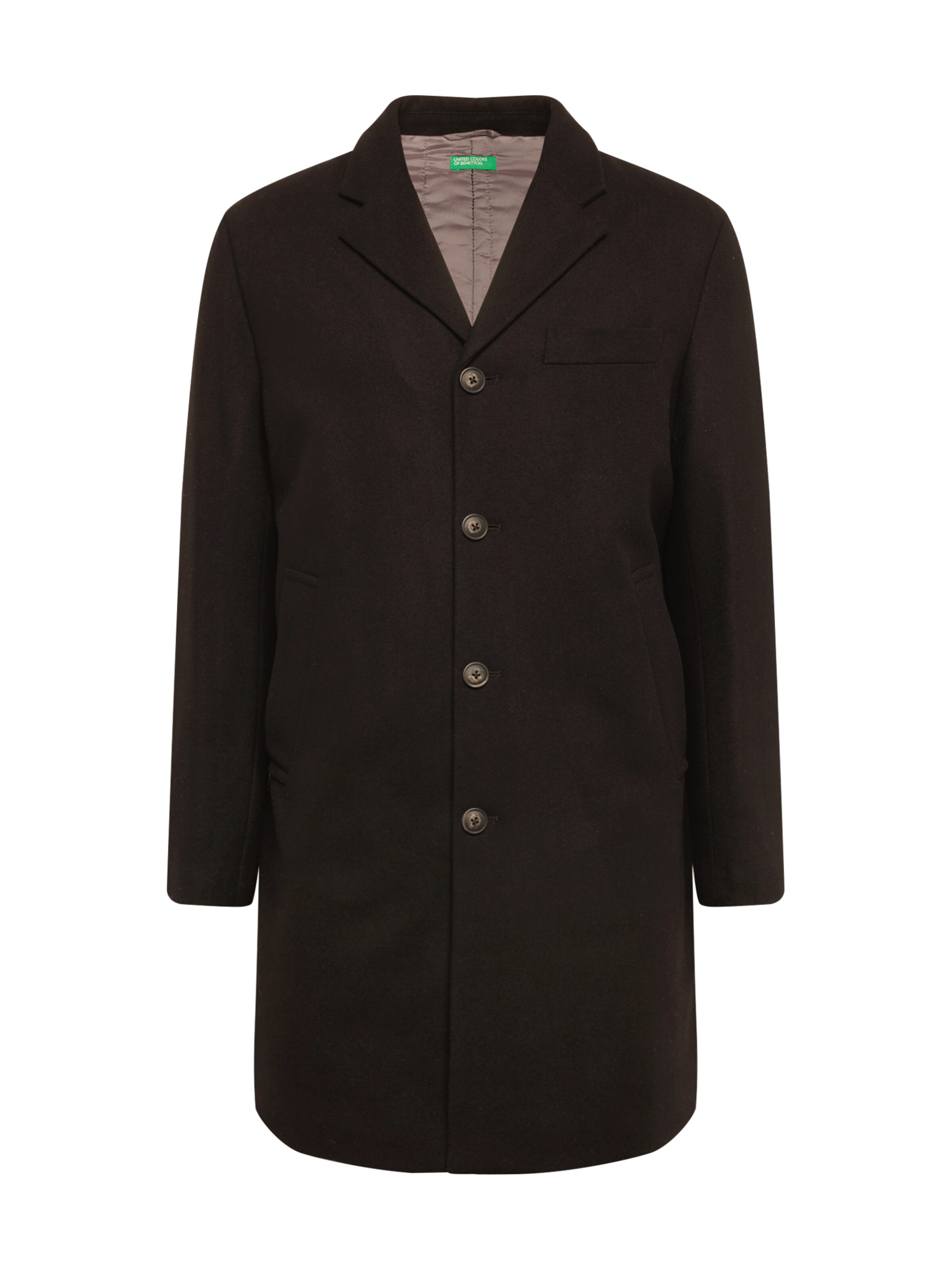 UNITED COLORS OF BENETTON - Tussenjas 'CAPPOTTO' in de kleur Zwart