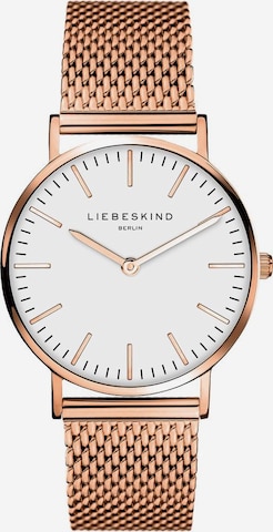 Liebeskind Berlin Analoog horloge 'New Case' in Goud: voorkant