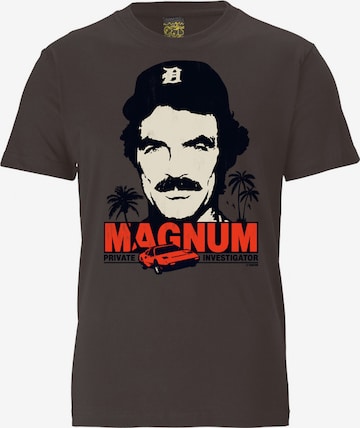 LOGOSHIRT T-Shirt "MAGNUM" in Grau: predná strana