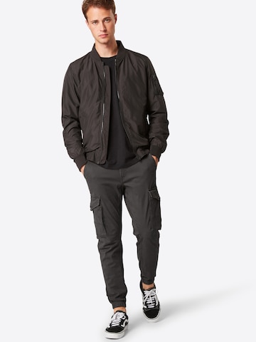 JACK & JONES Slimfit Cargobroek 'JJIPaul JJFlake' in Grijs