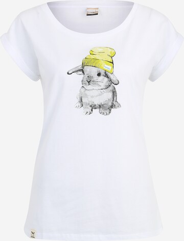 Iriedaily T-shirt 'It Hasi' i vit: framsida