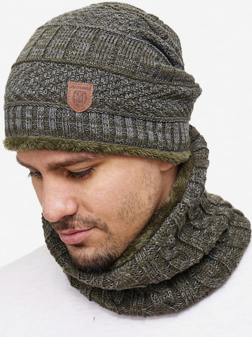 INDICODE JEANS Beanie 'Siracusa Hoddie' in Green: front