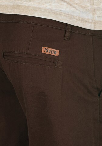 !Solid Regular Chino Pants 'Thement' in Brown