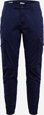 JACK & JONES Cargo Pants 'Paul Flake' in Blue: front