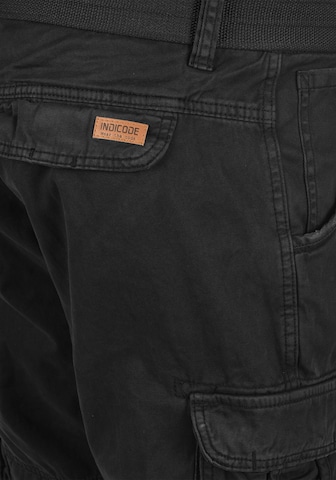 INDICODE JEANS Regular Cargo Pants 'Costa' in Black