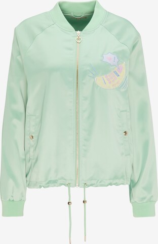 MYMO Between-Season Jacket in Green: front