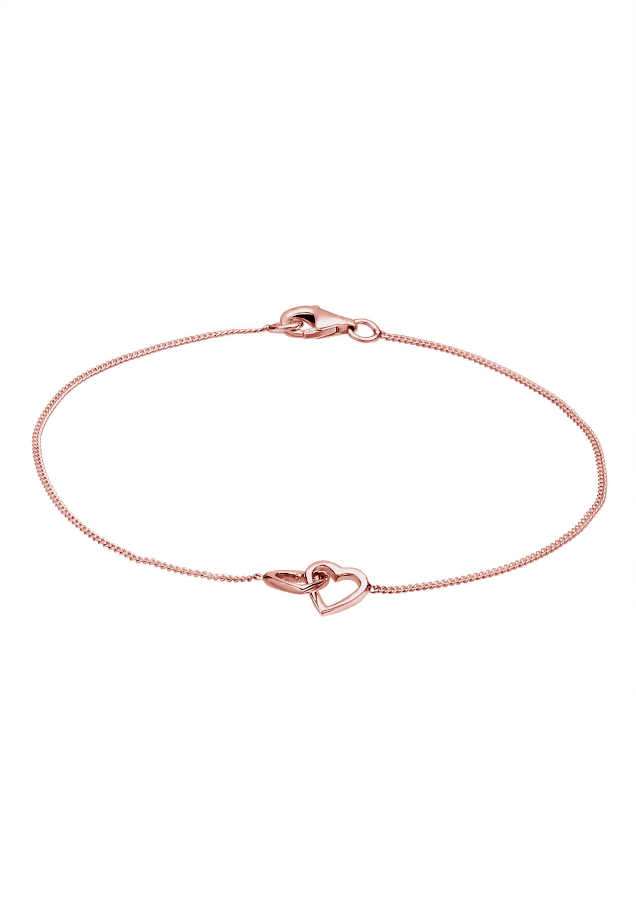 ELLI Bracelet 'Doppelherz' in Gold: front