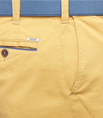 MEYER Regular Chino Pants 'Oslo' in Yellow