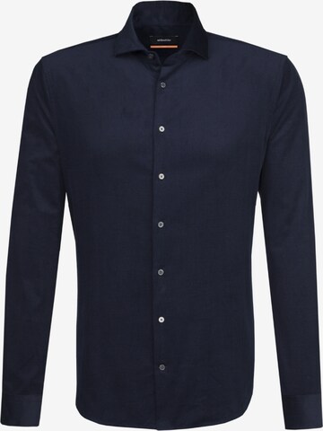 SEIDENSTICKER Slim fit Business Shirt in Blue: front