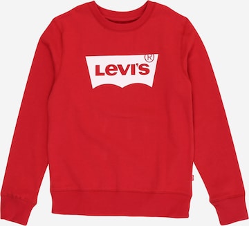 Levi's Kids Regular fit Sweatshirt 'Batwing Crewneck' in Red: front