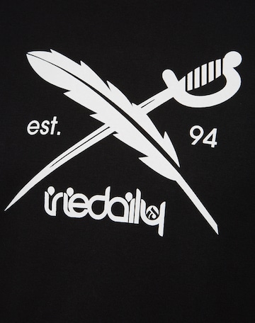 Iriedaily Tričko 'Daily Flag' – černá