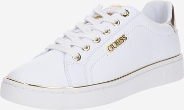 GUESS - Sapatilhas baixas 'BECKIE' em branco: frente