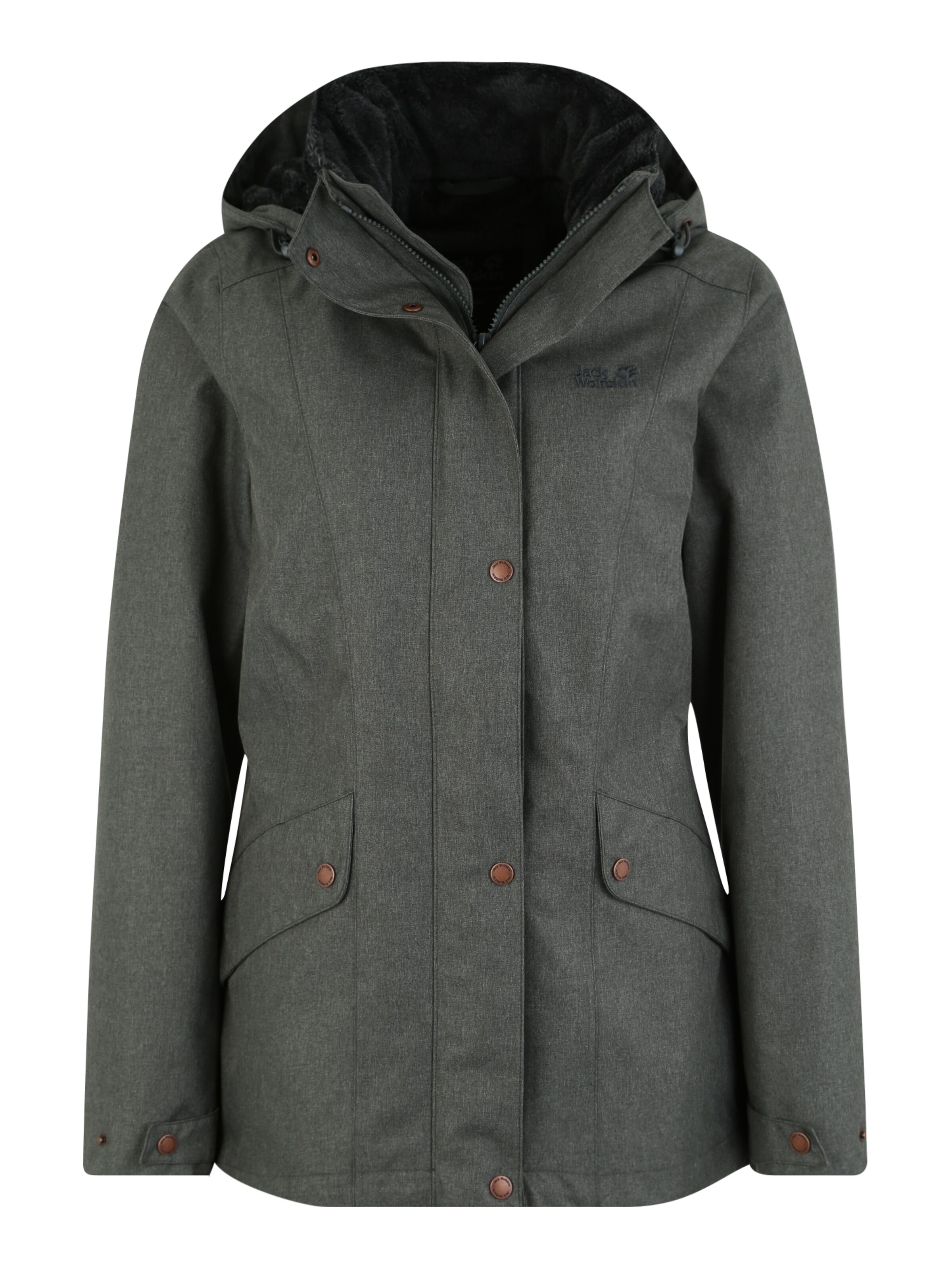 JACK WOLFSKIN - Sportjas 'PARK AVENUE' in de kleur Grijs