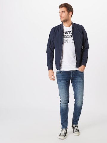 G-Star RAW - Regular Fit Camisa 'Swando' em branco