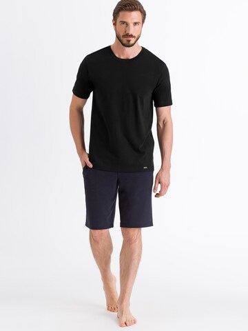 T-Shirt Hanro en noir : devant