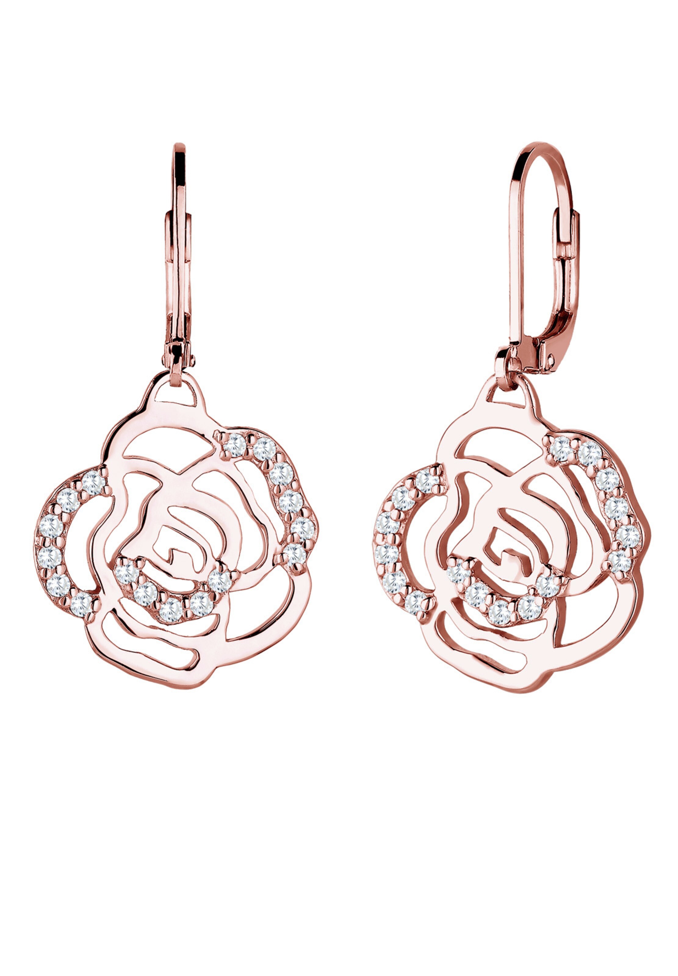 Boucles d'oreilles 'Blume, Rose' ELLI en or