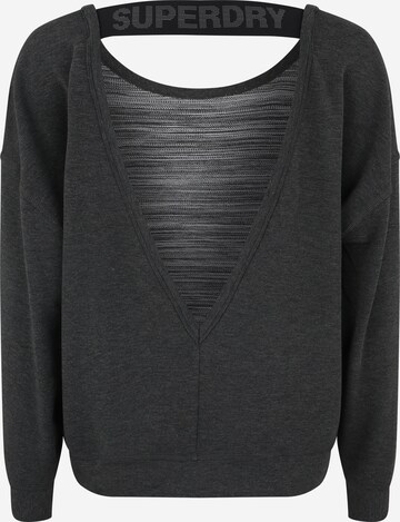 Sweat de sport Superdry en noir : derrière