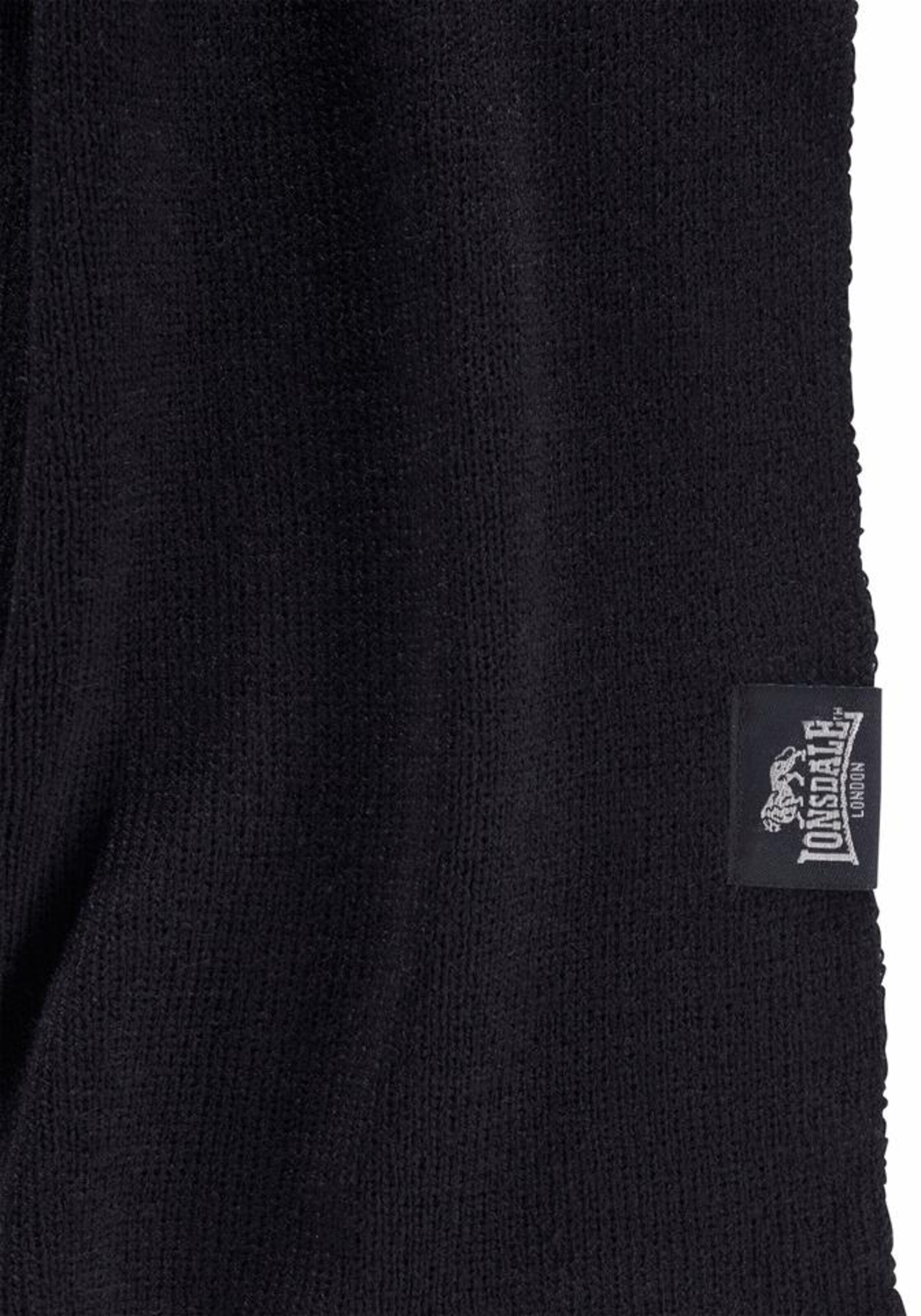 juoda LONSDALE Šalikas 'Leafield'