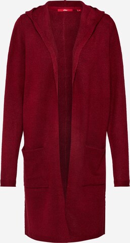 Cardigan s.Oliver en rouge : devant