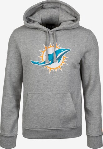 Sweat-shirt 'Miami Dolphins' NEW ERA en gris : devant