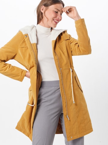 ABOUT YOU Between-seasons parka 'Catherine' in Yellow: front