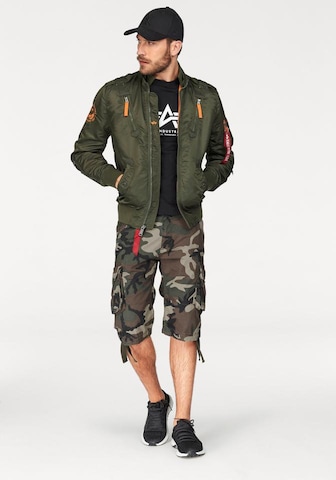 ALPHA INDUSTRIES Between-Season Jacket 'Falcon II' in Green