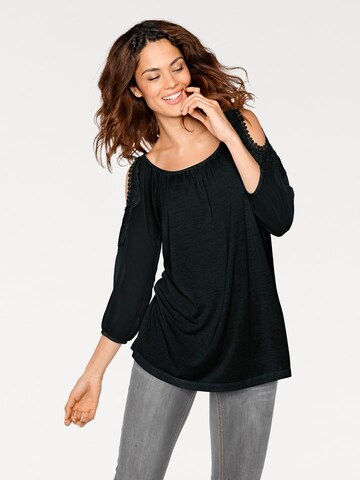 heine - Blusa en negro: frente