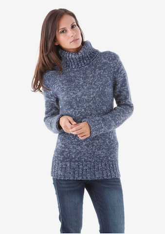 Aniston CASUAL Rollkragenpullover in Blau: predná strana