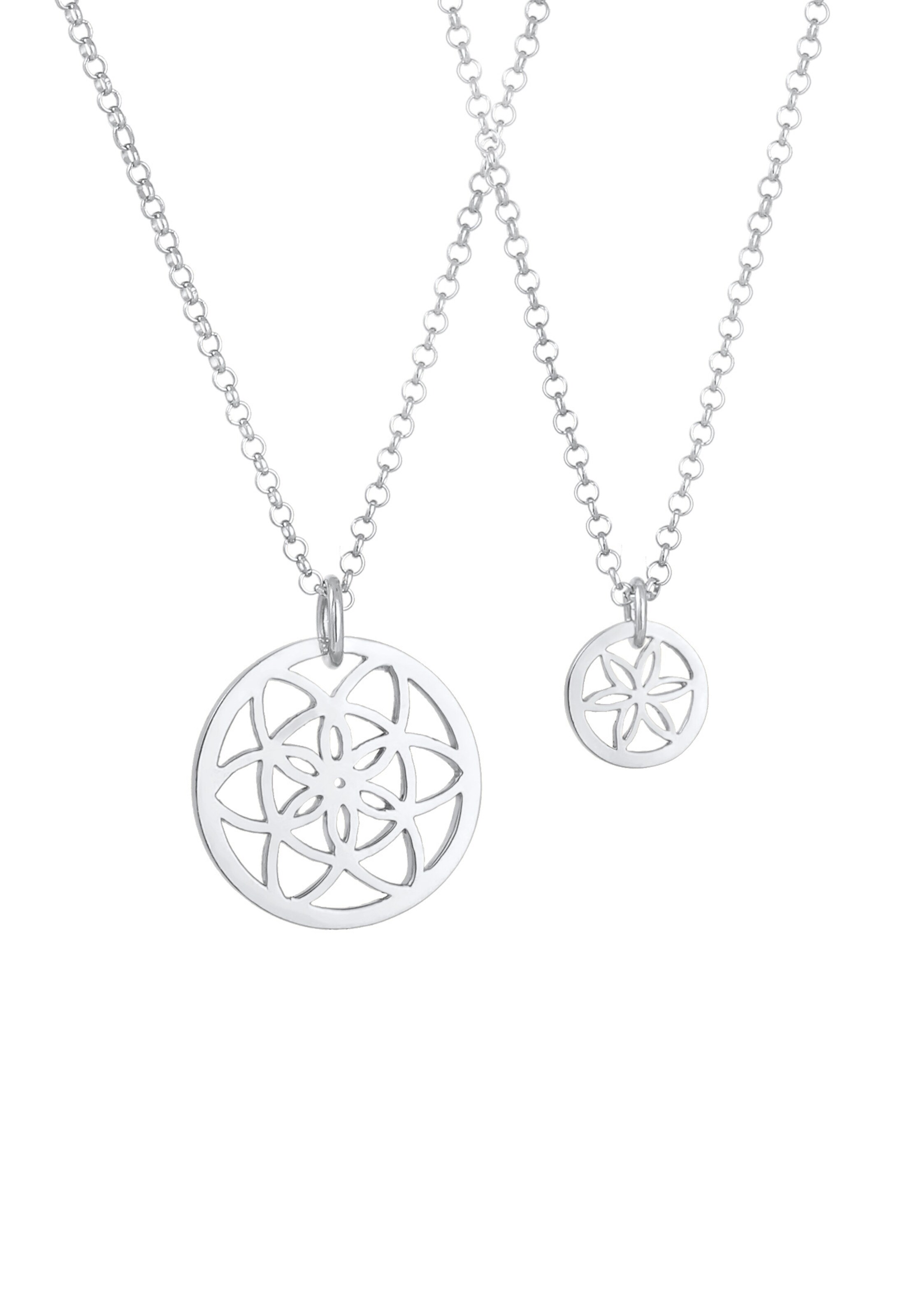 ELLI Halskette 'Lebensblume, Mutter und Kind' in Silber