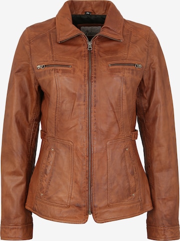 7ELEVEN Between-Season Jacket 'Sissy' in Brown: front