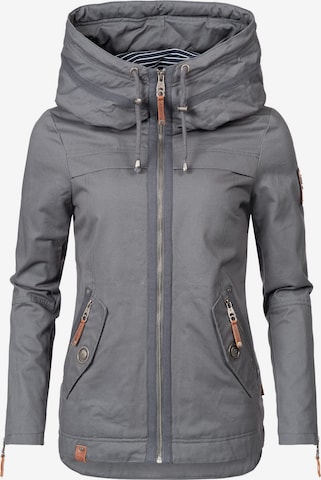 NAVAHOO Between-Season Jacket 'Wekoo' in Grey: front