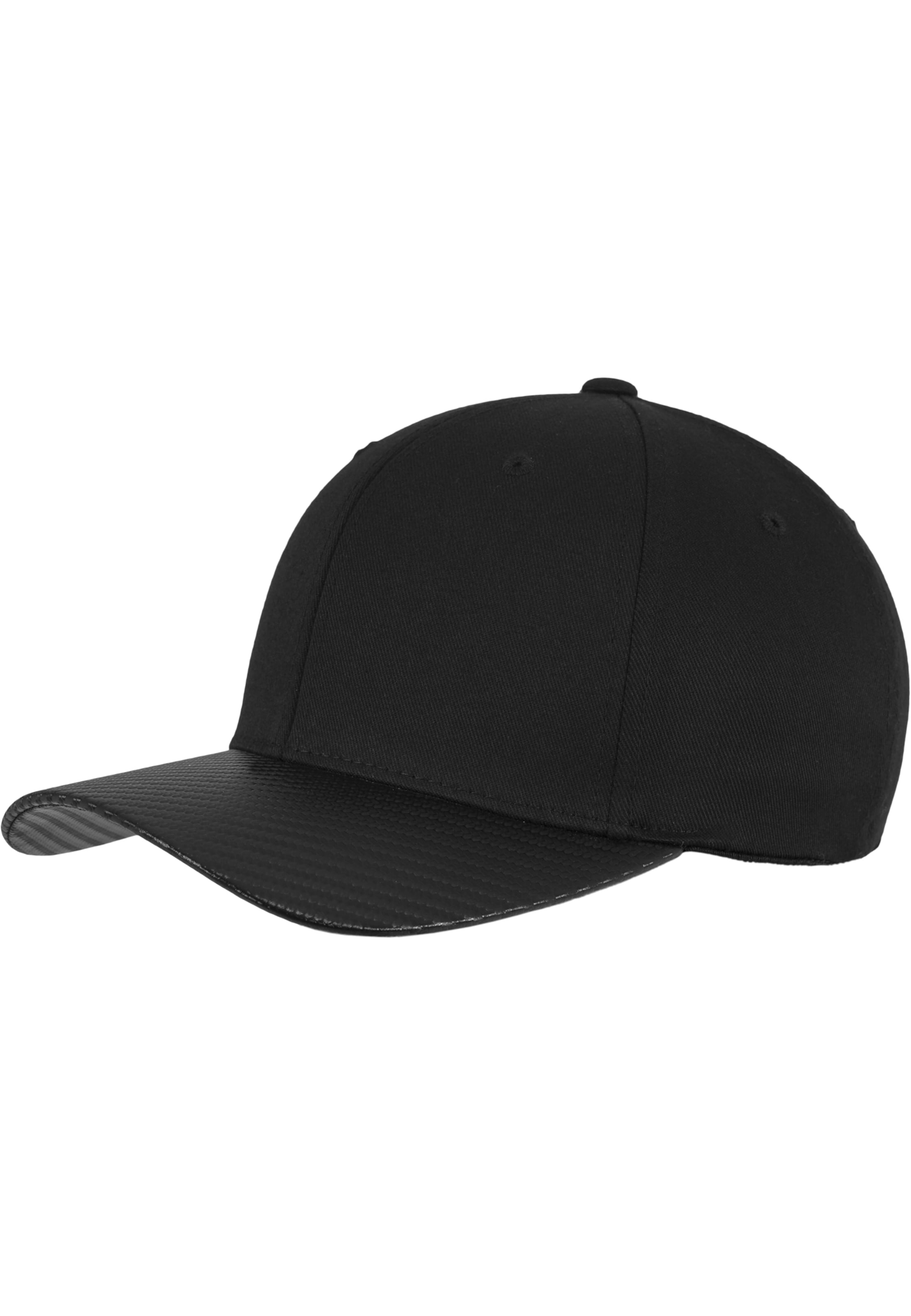 Cappello da baseball 'Carbon' di Flexfit in nero: frontale
