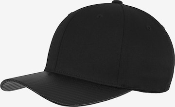 Cappello da baseball 'Carbon' di Flexfit in nero: frontale