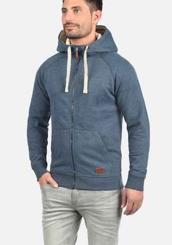 BLEND Zip-Up Hoodie 'Speedy' in Blue: front