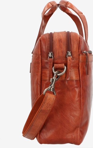 Spikes & Sparrow Document Bag 'Edle' in Brown