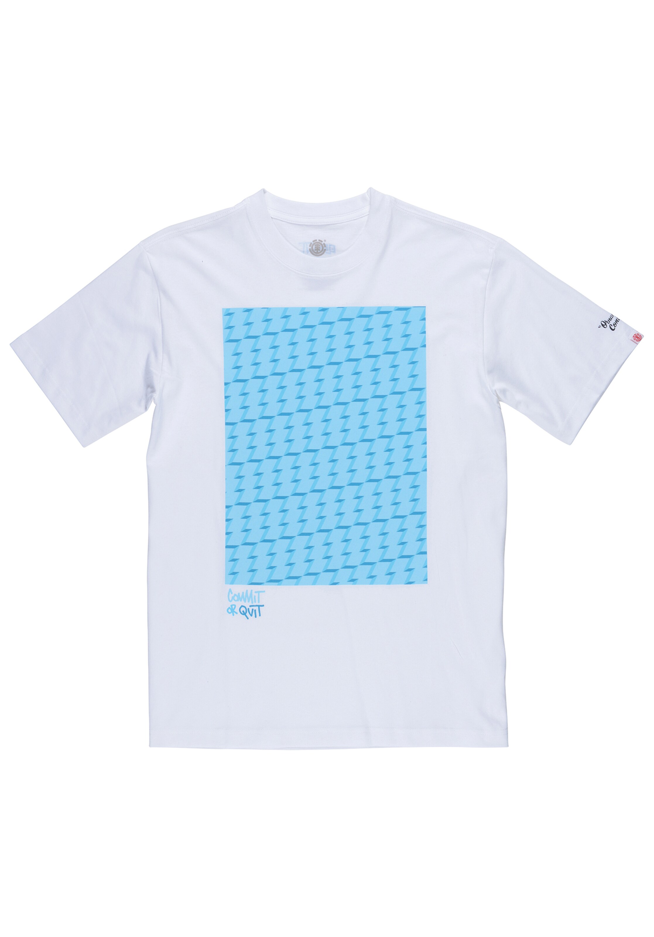 ELEMENT - Functioneel shirt 'Commit Block' in de kleur Aqua