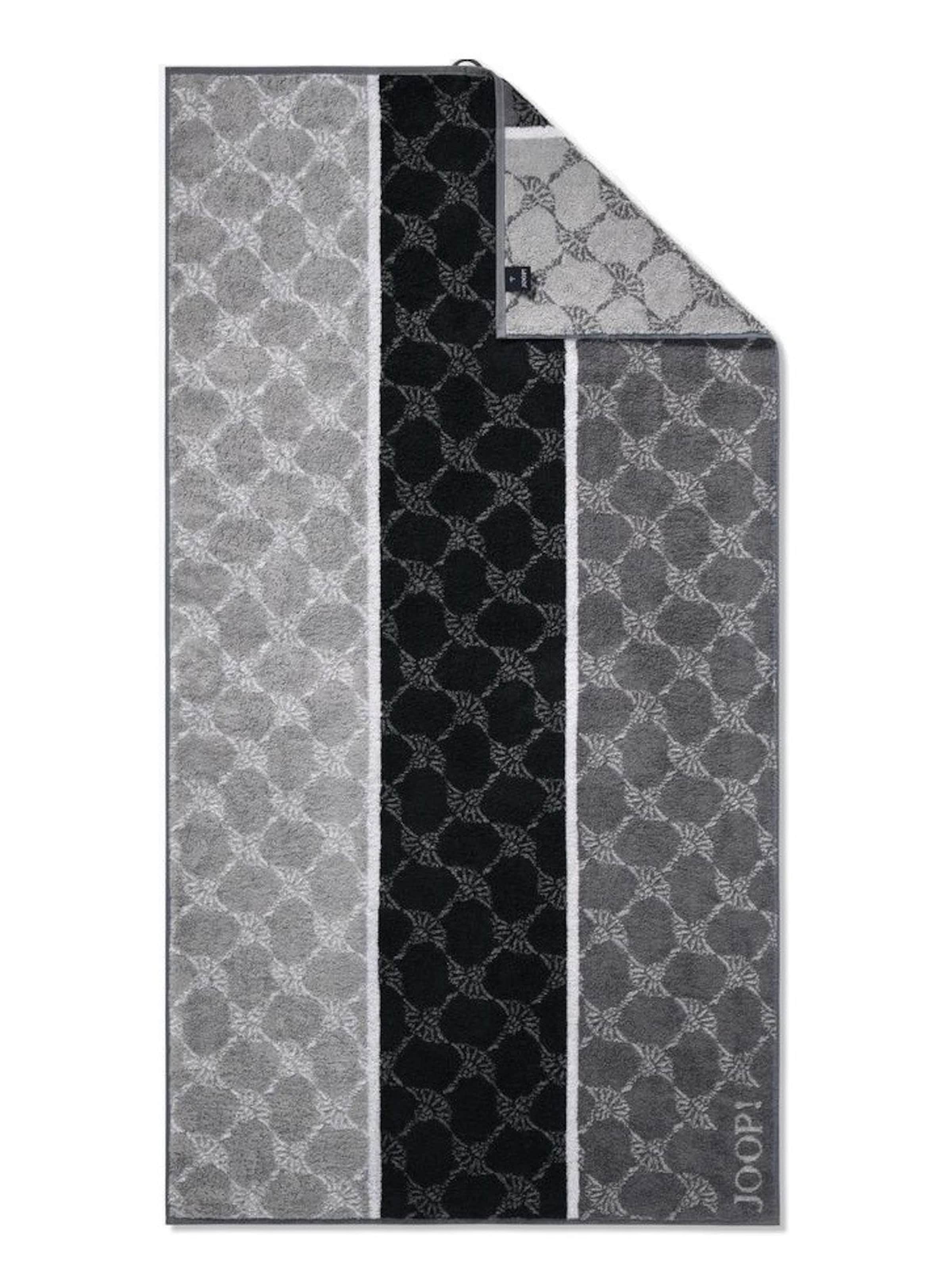 JOOP! - Toalla de ducha 'Cornflower' en gris: frente