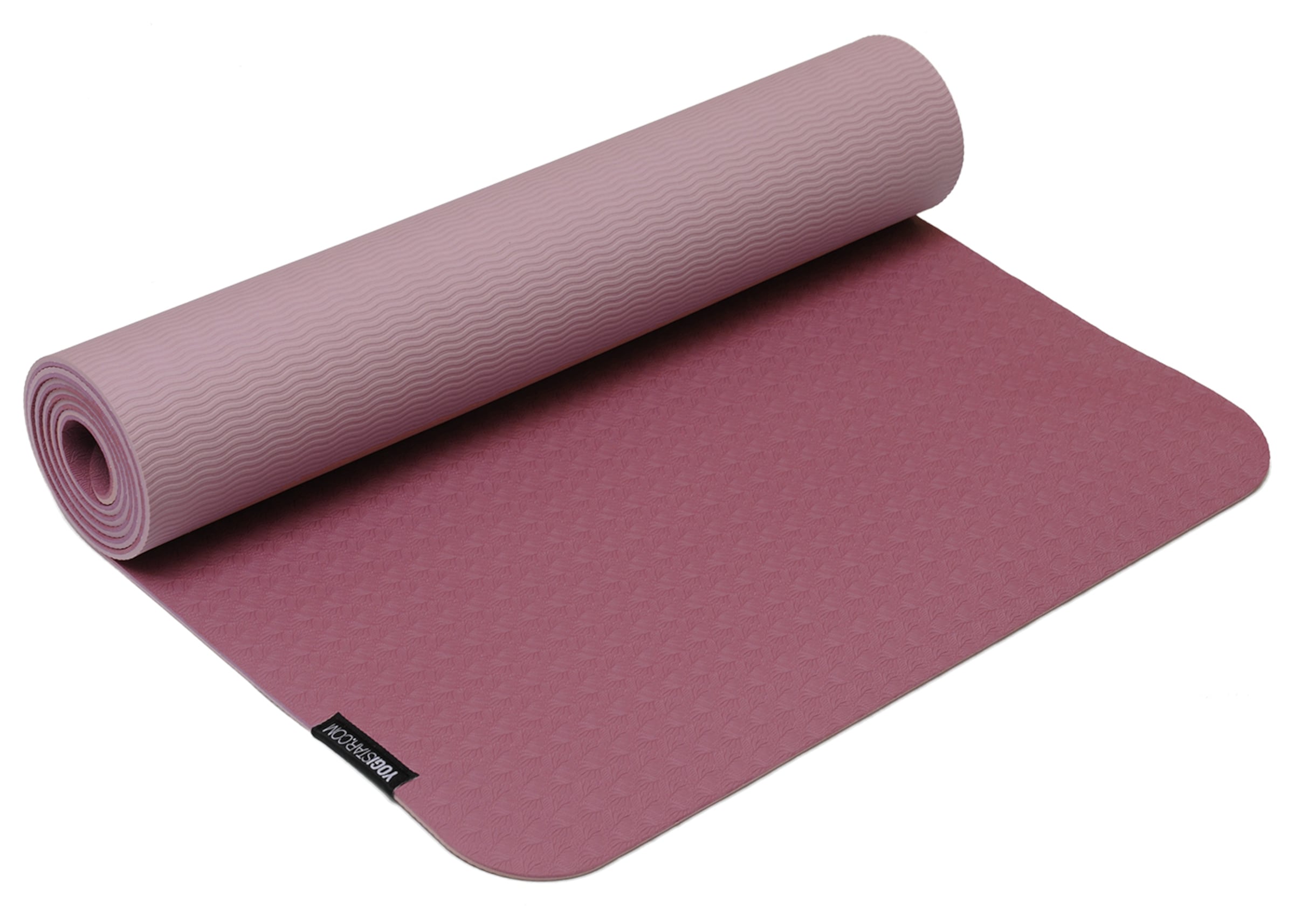 YOGISTAR.COM Yogamatte in Rot: Vorderseite