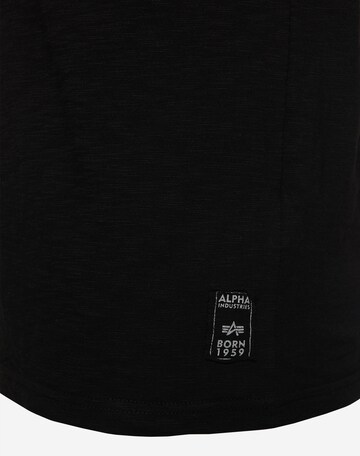 ALPHA INDUSTRIES T-Shirt 'Camo' in Schwarz